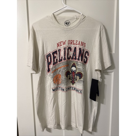 Mitchell & Ness Other - New Orleans Pelicans Graphic T-Shirt Mens Size Small Sandstone NBA 47